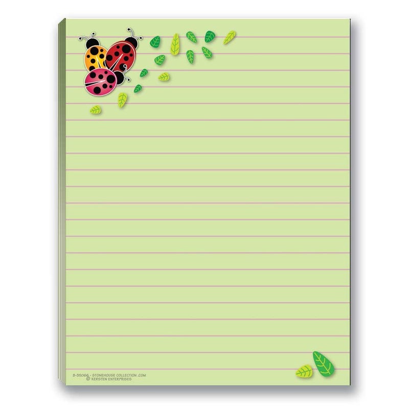 Stonehouse Collection Cute Notepads - 4 Assorted Pads - USA Made - Ladybug, Bee, Butterfly, Dragonfly - Fun Small Gift - Image 5